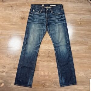 AG Adriano Goldschmied Women’s Tomboy Boyfriend Fit 30R Dark Blue Straight Jeans